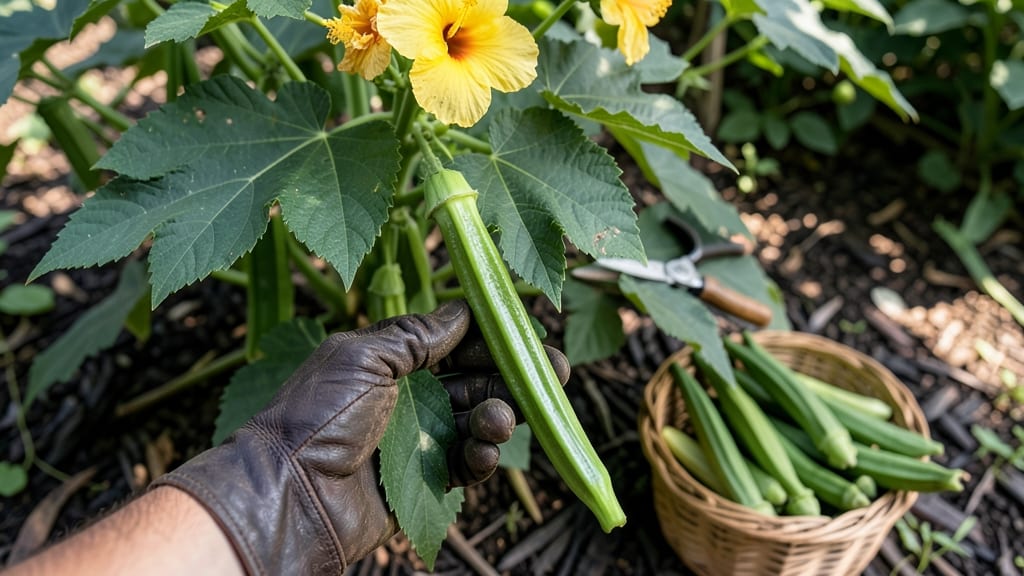 When to Pick Okra From the Garden: 3 Finger-Length Tricks for Peak Tenderness