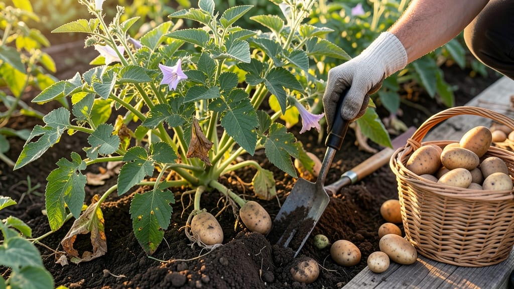 When to Harvest Potatoes From Garden: Soil Test & Flower Cue Method