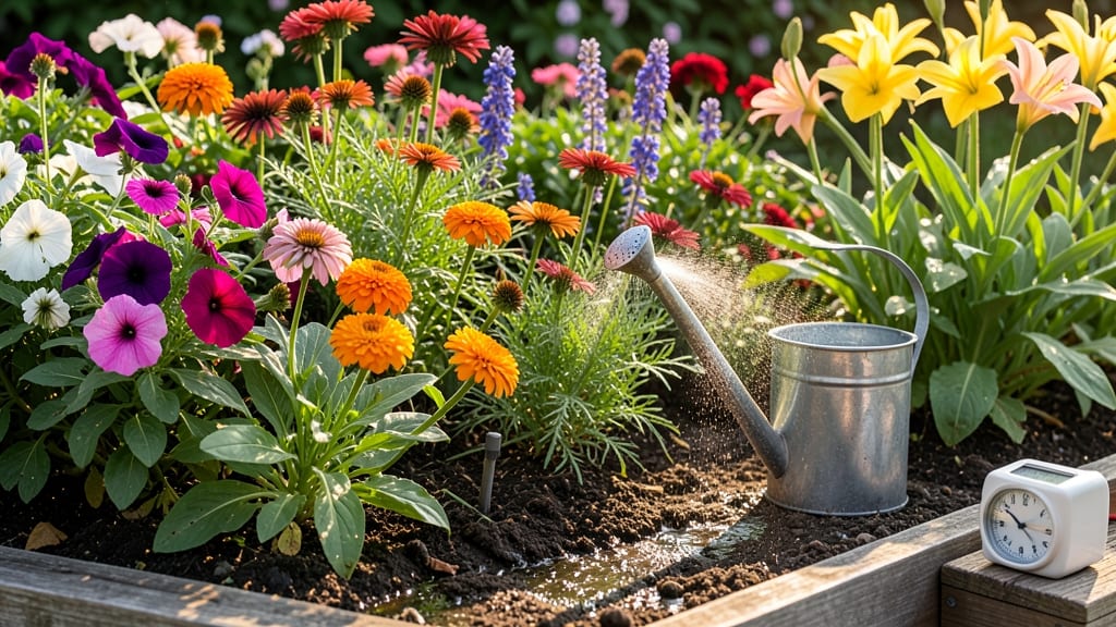 How Often to Water a Flower Garden: Seasonal Schedule by Plant Type and Climate