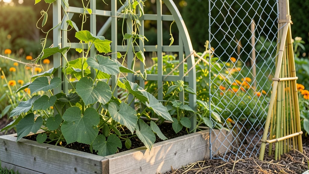 Garden Bed Trellis Ideas: Vertical Space Hacks for Climbers & Privacy