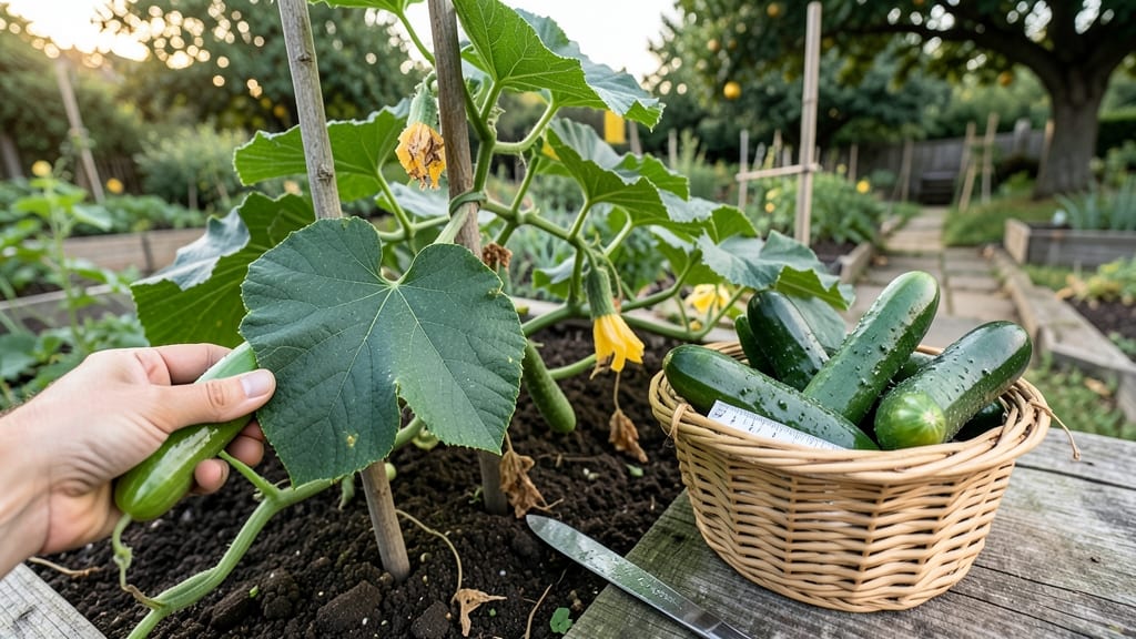 When to Pick Cucumbers From Garden: 3 Tactile Tests for Crunchy Perfection