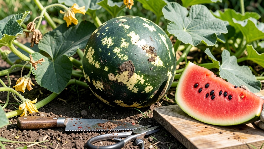 When to Pick Watermelon From Garden: Thump Test & 3 Visual Cues for Perfect Ripeness